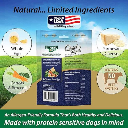 Quiche Royale Chewy Dog Treats, 6 Oz, EMDP